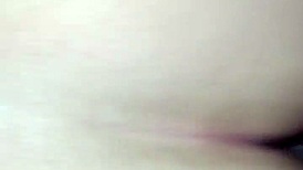 naughty slut takes huge interracial anal creampie pushes all cum out