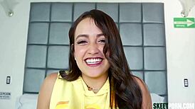 suggest this colombian street latina cameron bell with big ass deepthroats then rides big cock missionary