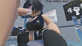 roblox player blows load in gym blowjob cum in mouth