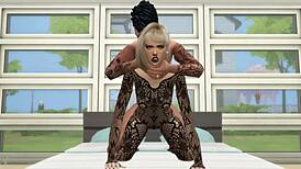 sims 4 game girl takes rough doggystyle pounding in stockings