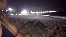 wanna watch me flash my fat pussy on the beach then pee deliciously?