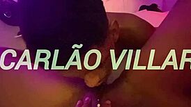 Novinha Moans Wild Riding Monster Black Cock Deep in Her Wet Pussy