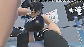 roblox player blows load in gym blowjob cum in mouth