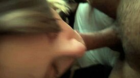 in the dorm the cute petite goth glasses girl deepthroats huge black cock while caressed lovingly part 1