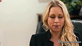 mummysgirls presents horny stepmom and stepdaughter's taboo desk lesbian threesome with 69 licking