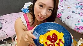 join me tasting this fresh homemade omorice delight