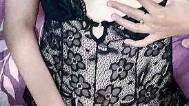 hijab girl stuffs vibrator and cock in pussy at once heavy lust 🔥💦