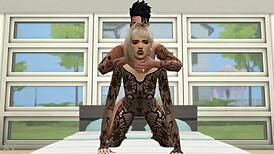 sims 4 game girl takes rough doggystyle pounding in stockings