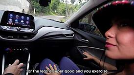 camila henao rides cock deep after car cunilingus tease