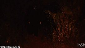 sexy bbw ebony final girl ripped and railed by masked slasher's huge cock