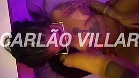 Novinha Moans Wild Riding Monster Black Cock Deep in Her Wet Pussy