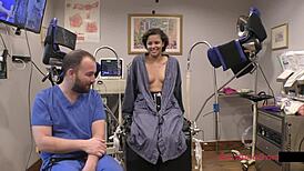 tampa university rebel wyatt spreads shaved pussy and big natural tits closeup