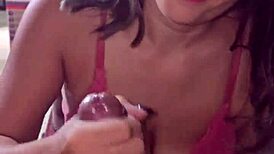 brazilian sailor wife pumps thick black cum from huge cock