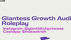 ordinary girl suddenly grows huge, her giantess feet crush and tease in audio fetish roleplay