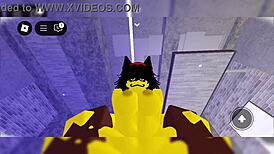 you won't believe how this yellow creature wins with massive tits big ass dominating in femdom sex