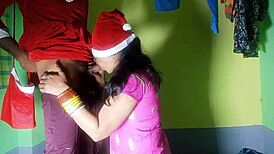 XXX Christmas 2022 Bangs Hot Bengali Girl Hard in Clear Hindi!