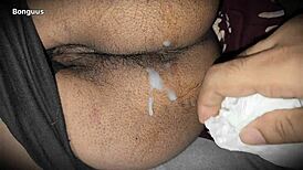 stepmom begs for ass play and cum all over it