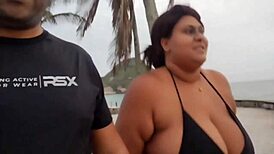 wanna watch me flash my fat pussy on the beach then pee deliciously?