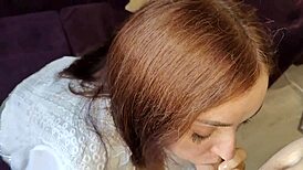 elite milf rewards homeless man with tight pussy fuck after help