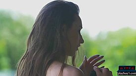 PERFECT MILF GLORIA SOL RIPS CLOTHES OUTDOOR STRIPTEASE SHOWS SHAVED PUSSY AND BIG TITS!