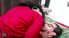 Birthday wife curvy friend suck ride cum tits