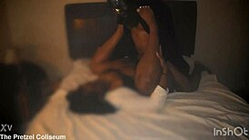 sexy bbw ebony final girl ripped and railed by masked slasher's huge cock