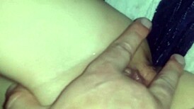 that petite pixie girlfriend fingers her shaved wet pussy until she squirts in ecstasy