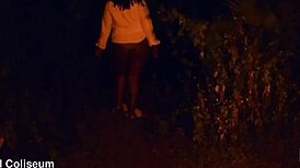 sexy bbw ebony final girl ripped and railed by masked slasher's huge cock