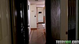 lucy foxx rides daddy's cock with her ginger bush in hardcore doggystyle