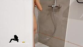 Girlfriend Enjoys Secret Bath Filming Session Caught in Action