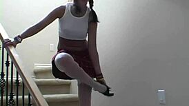 Kelli's Sexy Bikini Photoshoot Teases Natural Tits Orgasm Closeup!