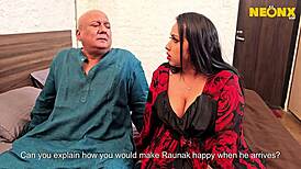 Horny Sasur Pounds Newlywed Bahu's Tight Pussy Rough