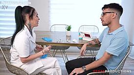 vanessa therock the naughty nurse cosplays patient pounding in hospital