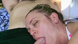 wife cockwarms then pounded outdoors on deck exclusive