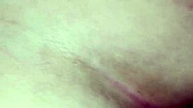 naughty slut takes huge interracial anal creampie pushes all cum out