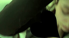 in the dorm the cute petite goth glasses girl deepthroats huge black cock while caressed lovingly part 1