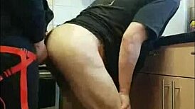 she handles his tiny dick bent over just like monster cocks part 18