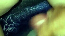 naughty slut takes huge interracial anal creampie pushes all cum out