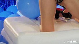 my big tits latina teen fingers close-up for holiday fun