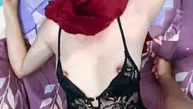 hijab girl stuffs vibrator and cock in pussy at once heavy lust 🔥💦