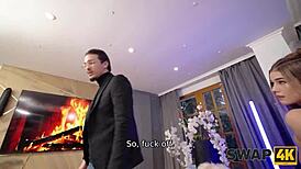 morning coffee swaps into veronica leal olivia sparkle bisexual wife threesome