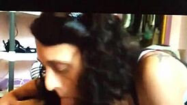 Nicole Marshall's sloppy cock sucking drives me wild with cum-dripping whore passion