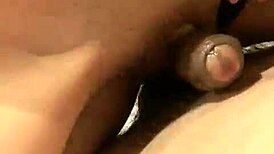 Party slut cheats on boyfriend with hard blowjob and double cum ride