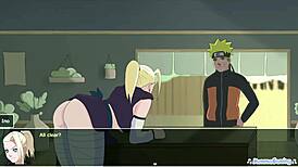 I'm obsessed with Ino Yamanaka blowing Naruto in Living with Tsunade hentai game 0.44.1