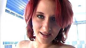 hey delilah strong, why not ride that big dildo deep while teasing your wet shaved pussy?