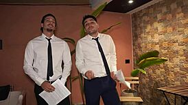 Two Cocks Stuff My Pussy at Once!