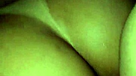 Kalena mitrak takes double penetration with dildo in ass and cock in pussy on bed.