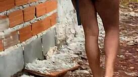 Alice Leaves School Horny Builder Tiago Fucks Her Ass in Construction House