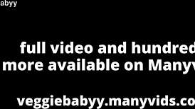 hot latex femdom couple edges with gloved handjob teasing cumshot in full veggiebabyy manyvids movie