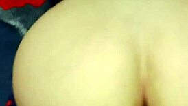naughty slut takes huge interracial anal creampie pushes all cum out
